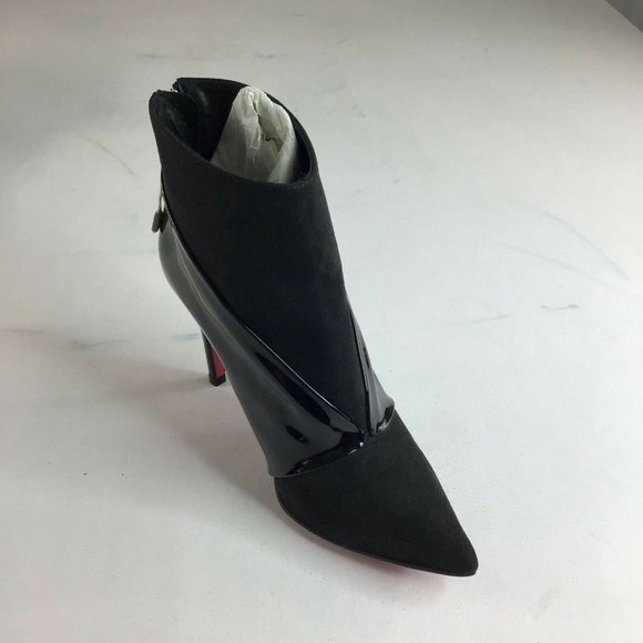 CUPLE Women's Black Classic Kitten Heels Ankle Bootie Size 39 EUR (US 8) - Picture 4 of 11